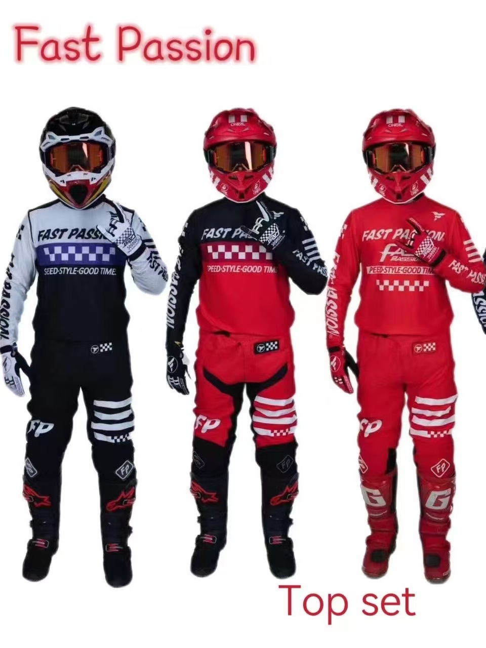 Motorcycle Gear Full Suit - 2025 fastpassion untuk fox Perlengkapan Motocross