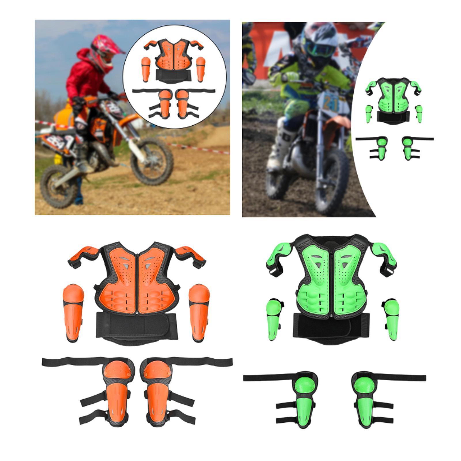 Motorcycle Gear Full Suit - Set Perlengkapan Motorcross Anak, Rompi Pelindung