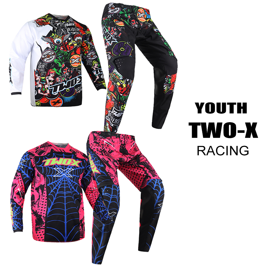 Motorcycle Gear Youth - Set Perlengkapan Motorcross Two-X Youth Podium,