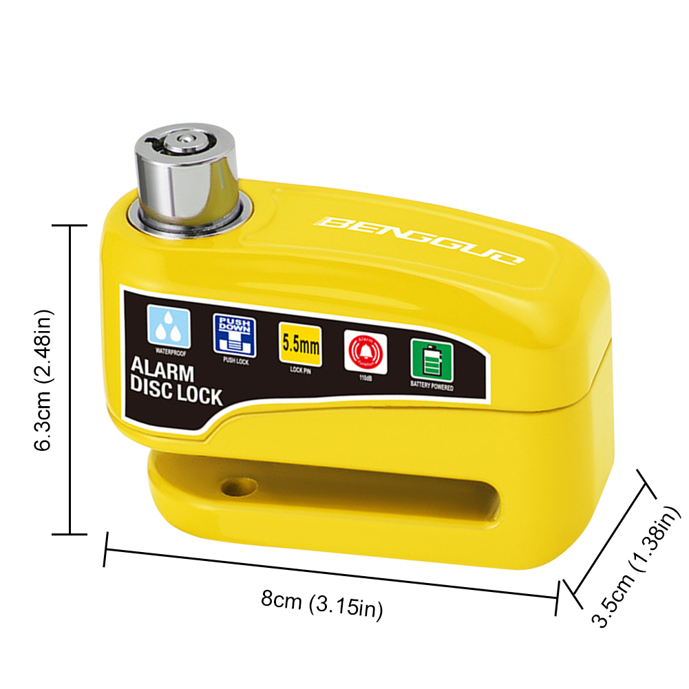 Alarm sepeda rem cakram kunci  - Disc Lock Brake ulasan dan harga