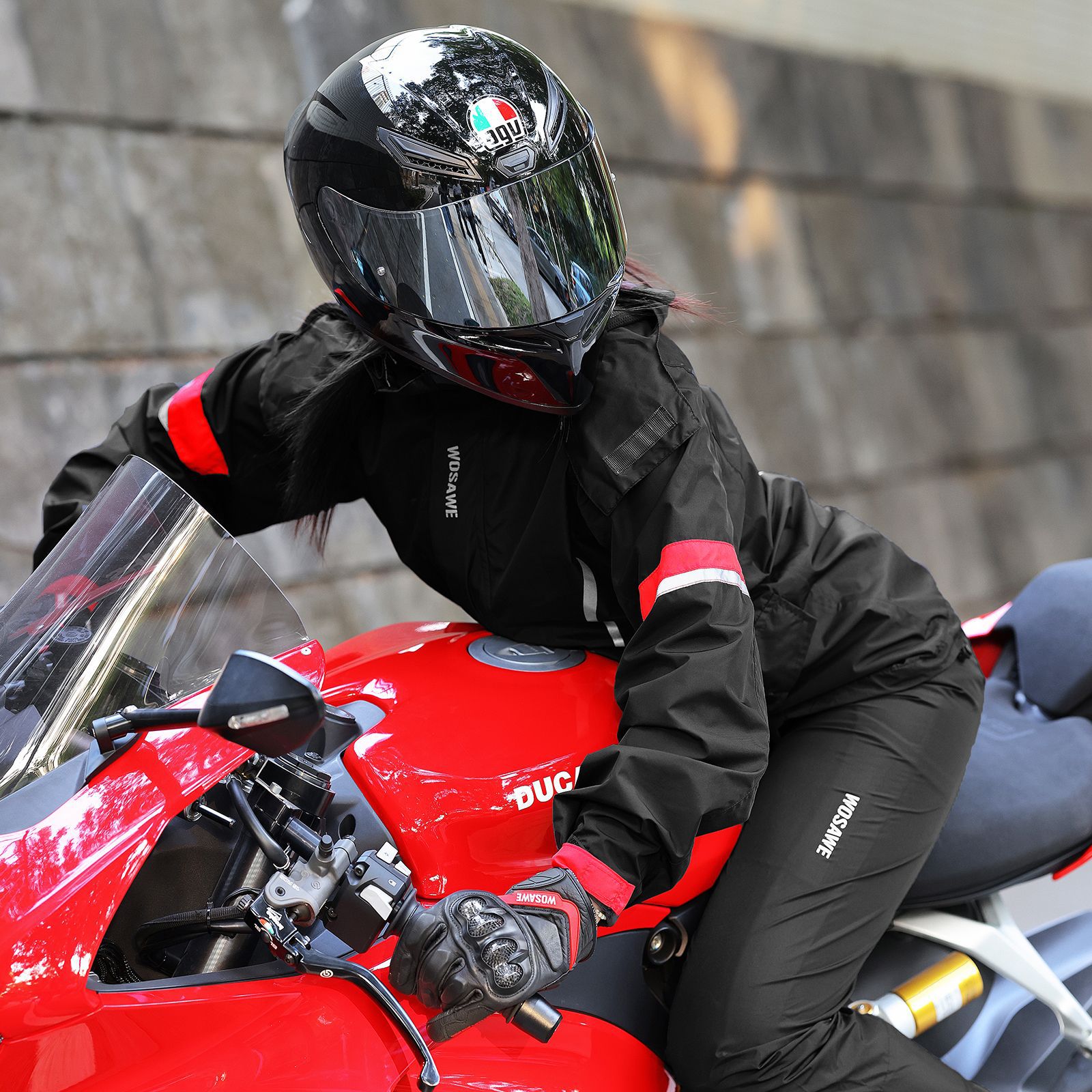 WOSAWE Setelan Jas Hujan Motor - Motorcycle Gear Full Suit ulasan dan harga