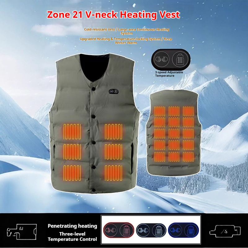 Rompi Pemanas Leher V 21 Zona  - Motorcycle Gear Zone ulasan dan harga