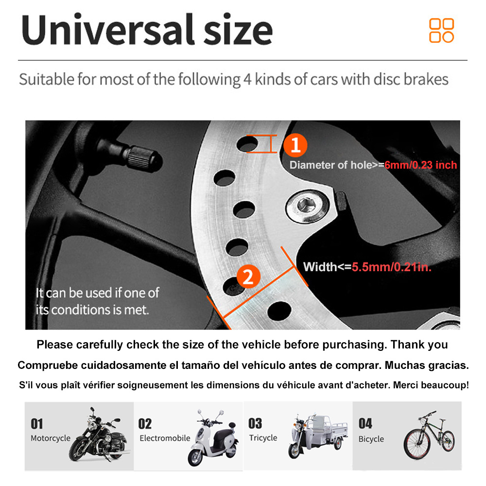 Kunci Alarm Sepeda Motor 110dB - Disc Lock Brake ulasan dan harga